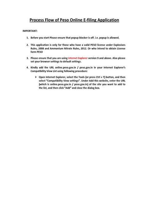 peso online e-filing system.